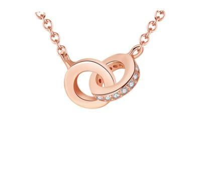 Hot Sale Clavicle Chain Necklace with Zircon in Buckle