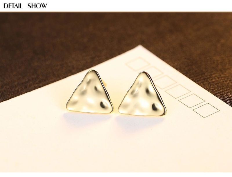 Regular Triangle Golden or Sliver Vintage Earrings Stud