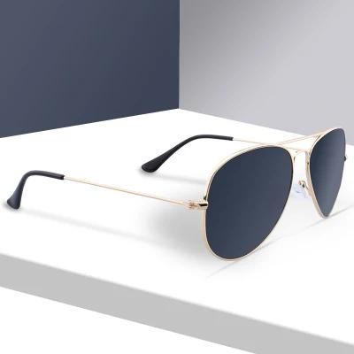 New Fashion Custom Logo Rimless Sun Glasses Classic Pilot Men Polarized Sunglasses