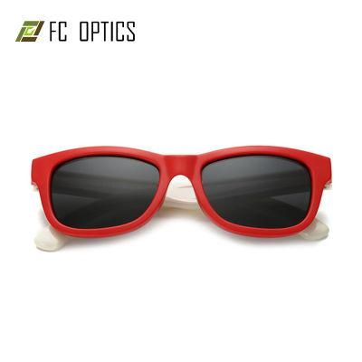 New TPE Rubber Soft Square Shape Italy Design Personalized Skateboard Kid Children Eyewear Glasses Sunglasses