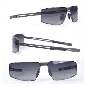 Men Sunglass/ Titanium Frame/ Full Rim Sun Glasses