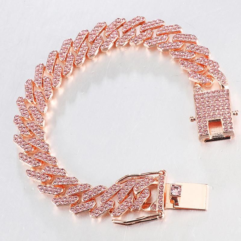 High Quality Customizable Charm Crystals Copper Gold Bracelet