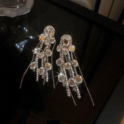 Fashion Quality Cluster Drop Crystal Earrings