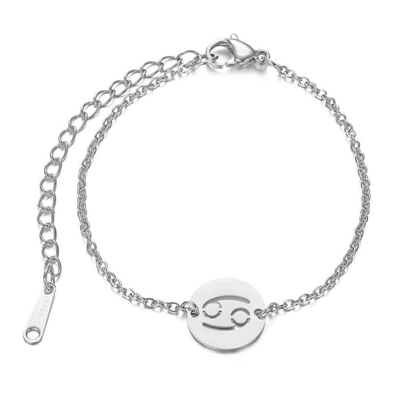 Manufacturer Custom Fashion Jewelry Bracelet High Quality Waterproof Cheap Engrave Charms Bracelet Stainless Steel Bijoux Acier Inoxydable