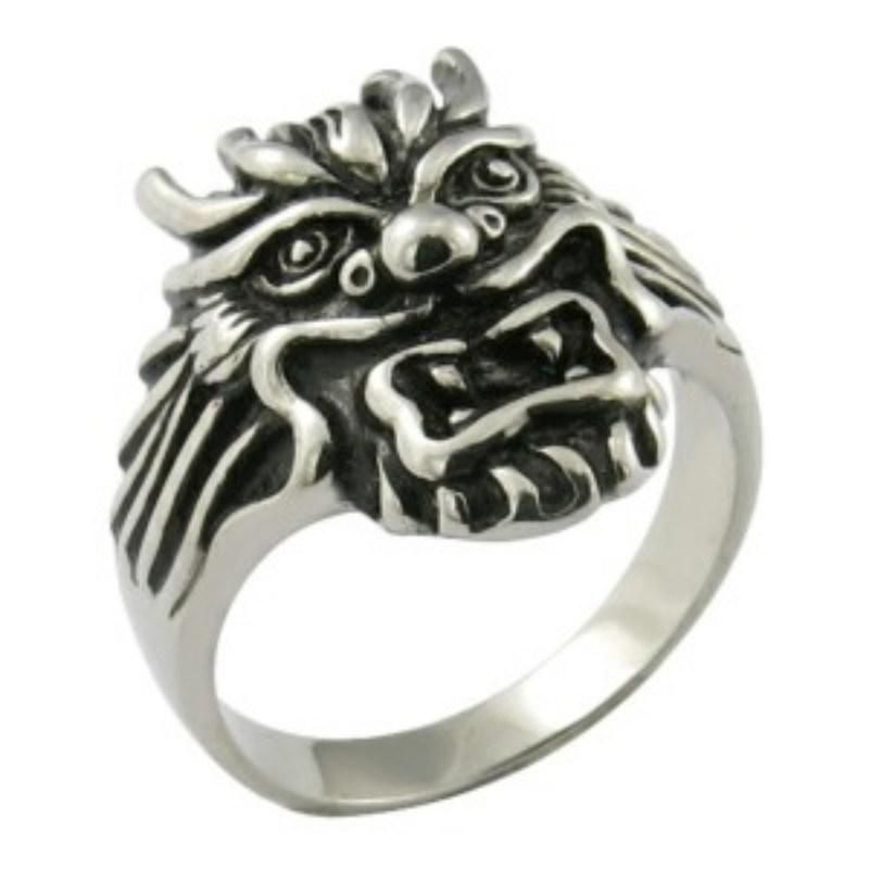 Biker Ring Stainless Steel Jewelry Ring Cool Skull Ring