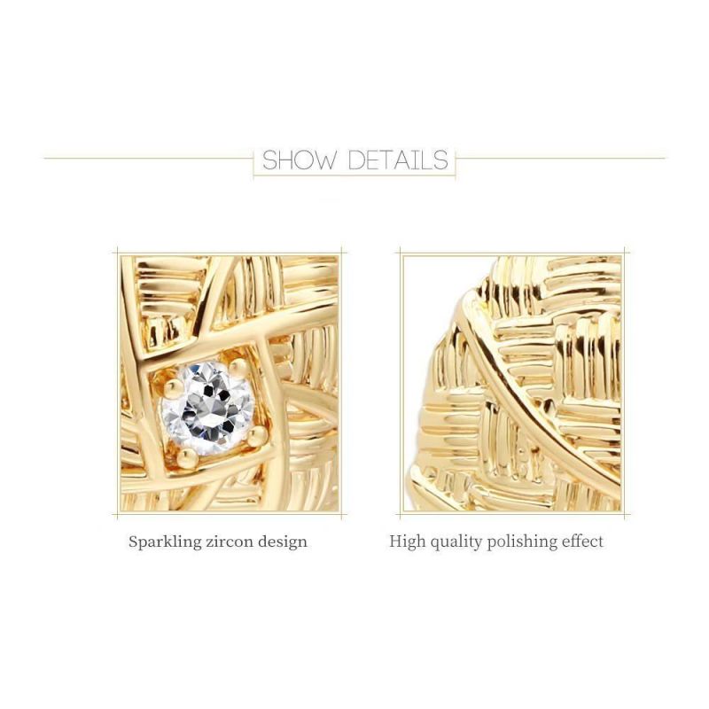 Ball Style Gold Color Earrings for Women Hot Sale Fashion Jewelry Copper Earring Oorbellen Brincos Grandes