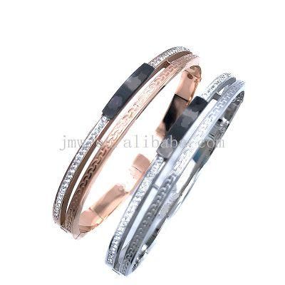 New High Quality 8mm Stainless Steel Zircon Bracelet for Men and Women CZ Bracelet Chilled