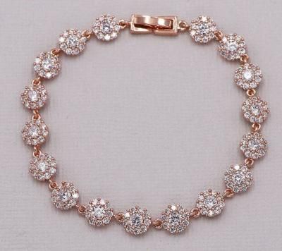 Silver Platinum Cubic Zirconia Tennis Bracelet for Women Bridal, Wedding or Everyday Jewelry Bracelet