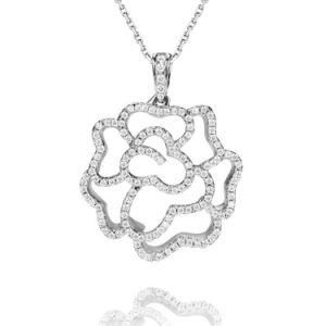 New Type 925 Sterling Silver Paved CZ Monogram Pendant
