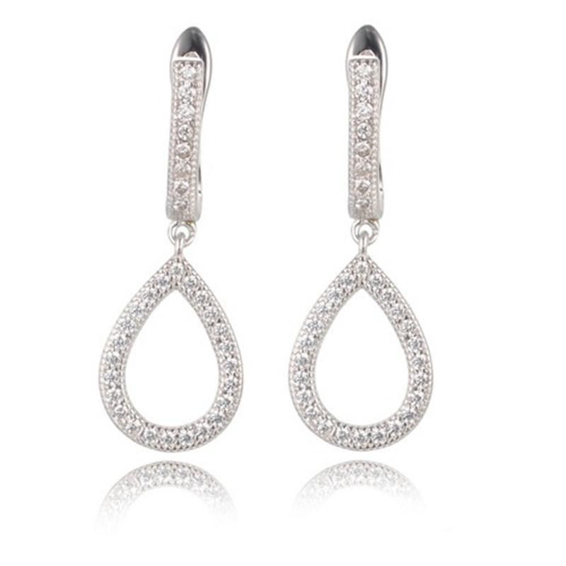 925 Silver Circle Drop Earring for Girls