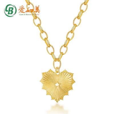 Gold Plating Layering Lariat Necklace 925 Sterling Silver Heart Necklace Women Jewellery