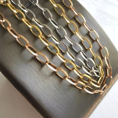 Fashion Jewelry Belcher Oval Chain Necklace Bracelet Anklet Jewellery for Handcraft Gift Promotion