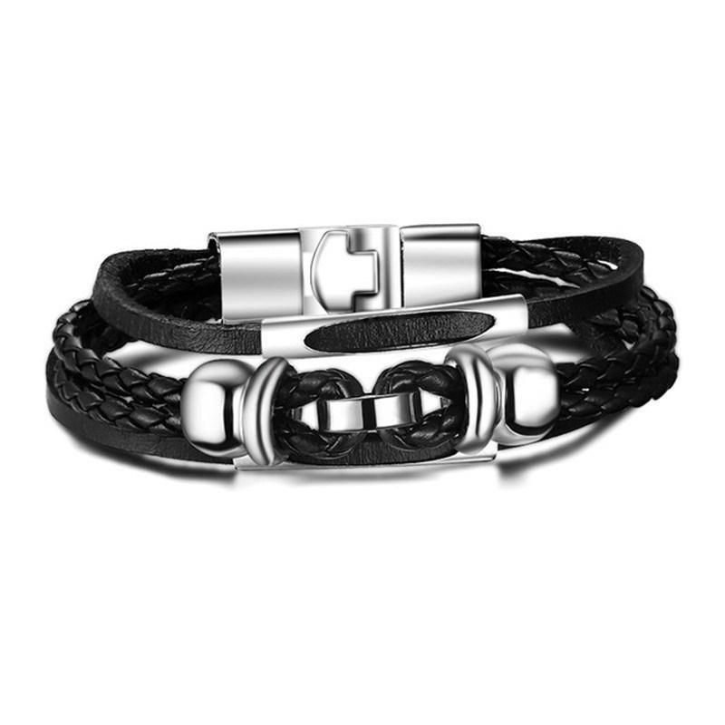 Interlock Fashion Bracelet Leather Men Bracelet