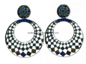 Colourful Rhinestone Drop Earring (MLER-0005)