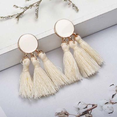 Bohemian Handmade Statement Tassel Earrings for Women Wedding Party Jewelry Fashion Gift