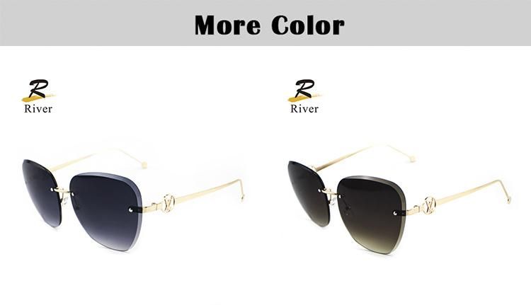 Oversize Frameless New Design Women Sunglasses