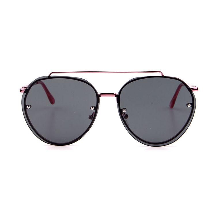 Round Shape with Bar Pink Tip Children Sunglass
