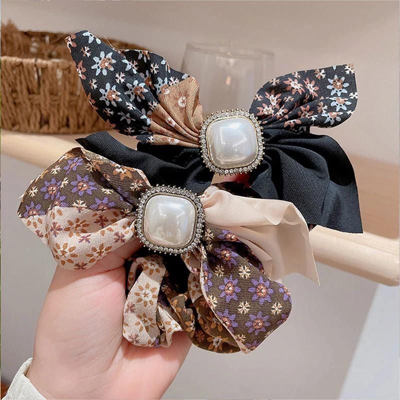 Fashion Jewelry Large Sausage Bowknot Hairband Hairrope
