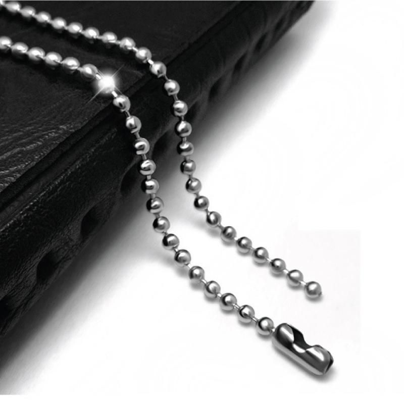 Hot Saling Fashion Stainless Steel Round Bead Necklace Accessories Chain for Jewelry Design
