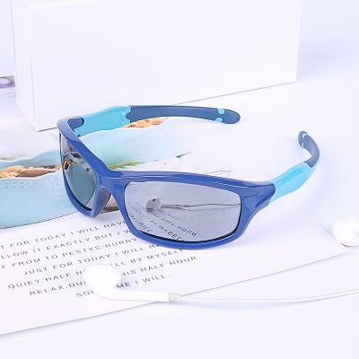 2021 New Safer Silicone Fashion UV400 Polarized Baby Children Sunglasses for Kids