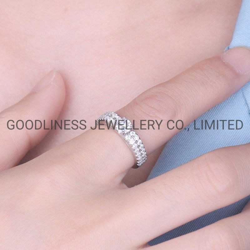 Fashion Designer Custom Women Gold Fiiled Crystal Dainty Rings Jewelry