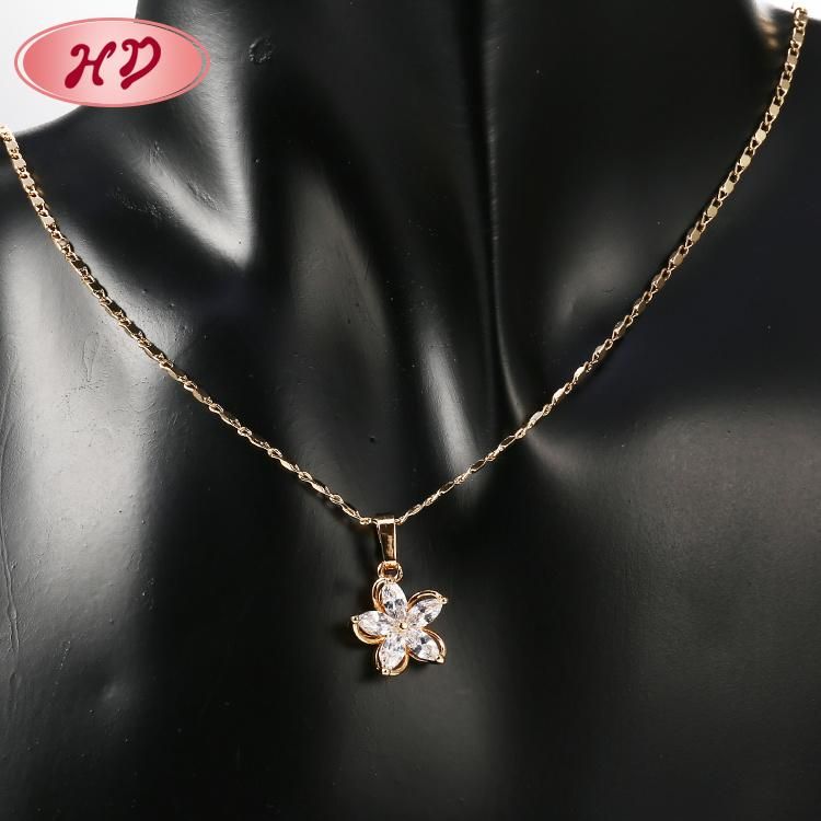 Fashion Costume Imitation Women 18K Gold Plated Copper Alloy Charm Jewelry