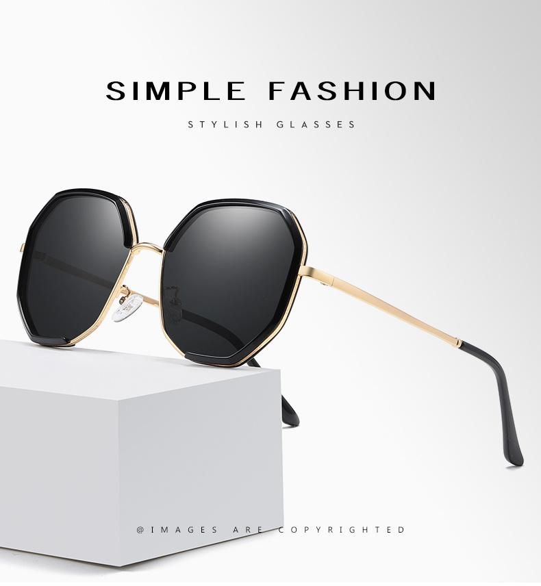 New Arrivals Fashion Designer Square Frame Trendy Women Oversized Shades Sunglasses