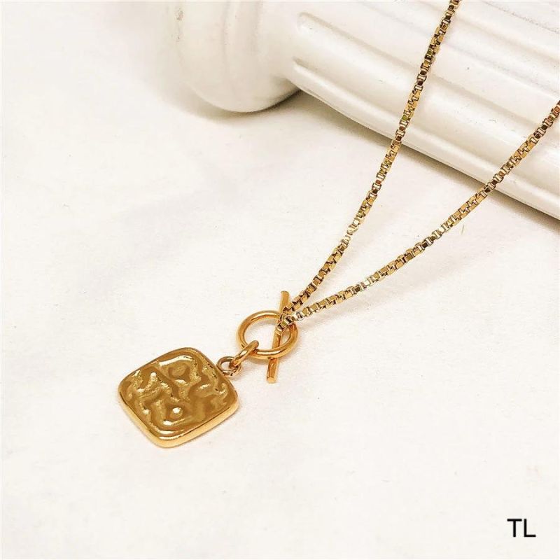 Manufacturer Custom Design Jewelry Waterproof 18K Gold Plated Stainless Steel Chains for Jewelry Fashion Multil Pendant Necklace