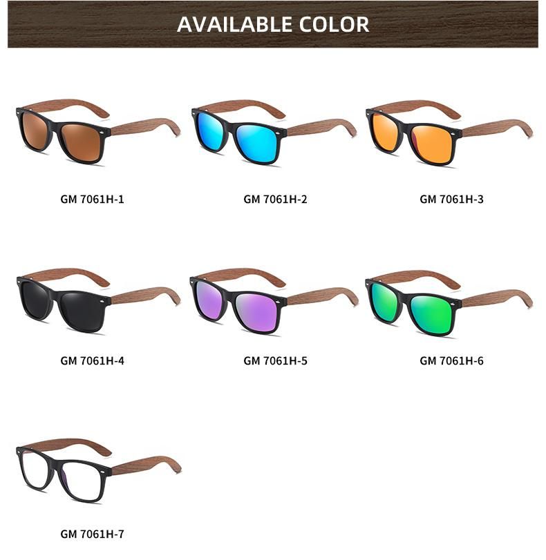 2021 New Wooden Fashion Sun Shades Cheap Price Custom Logo Printed Sun Glasses Promotional Women Men Polarized Sunglasses 2021