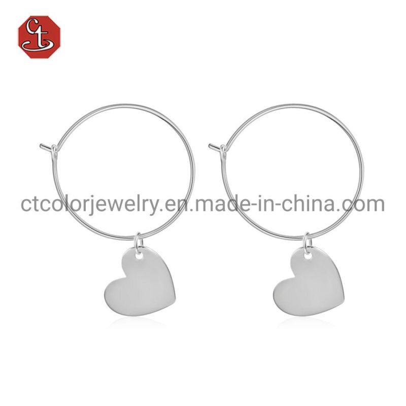 Fashion earrings for women small bling hot sale silver Earring