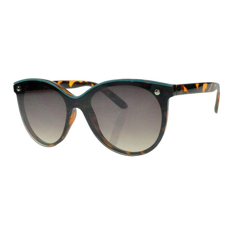 2018 Round Shape One Piece Flat Lens Sunglasses