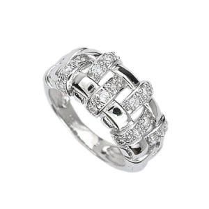 Wedding Promise Lovely Lady White Sapphire Ring in Silver