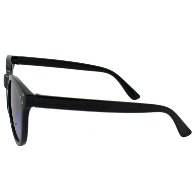 2020 Oversized Cateye Fashion Sunglasses with Silver Rivers