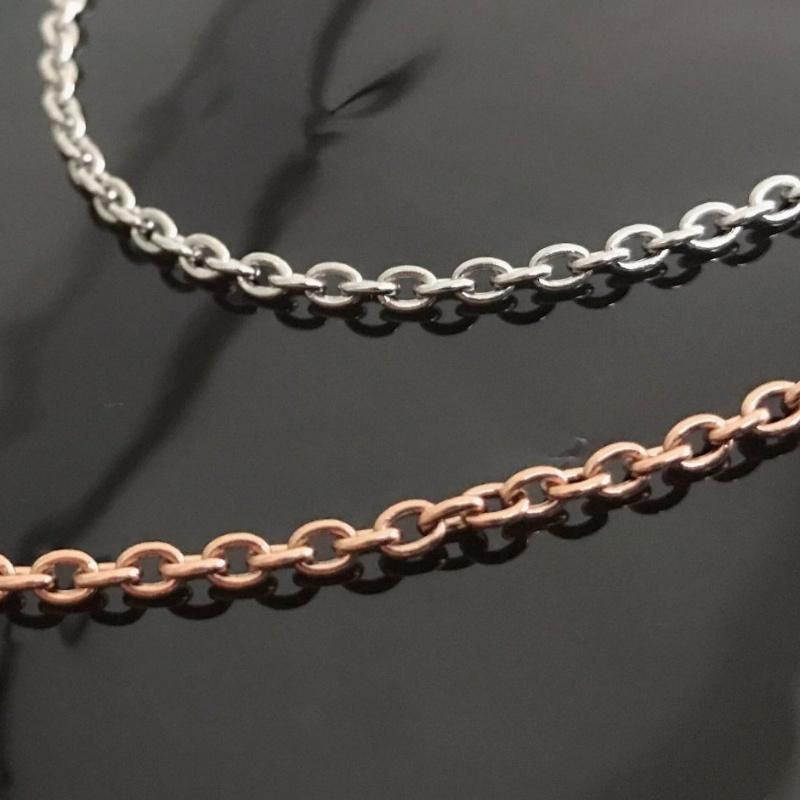 Stainless Steel Cable Chain Necklace 3, 4, 5, 6, or 8mm Thickness Chain Accessories for Jewelry Making