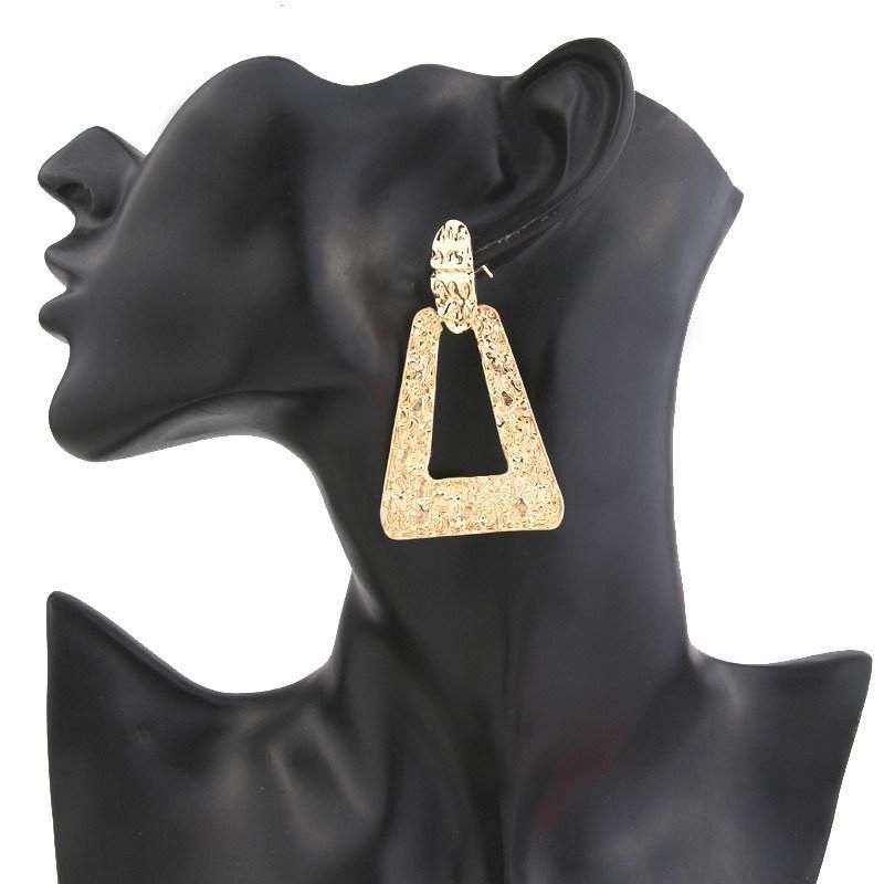 Metal Hanging Earring Geometric Statement Earring Fashion Accessories Jewelry