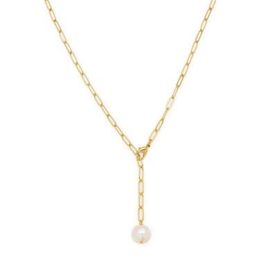 Manufacturer&prime;s Custom Fashion Jewelry Matte Women&prime;s Cheap 18K Gold Stainless Steel Necklace Gold Jewelry