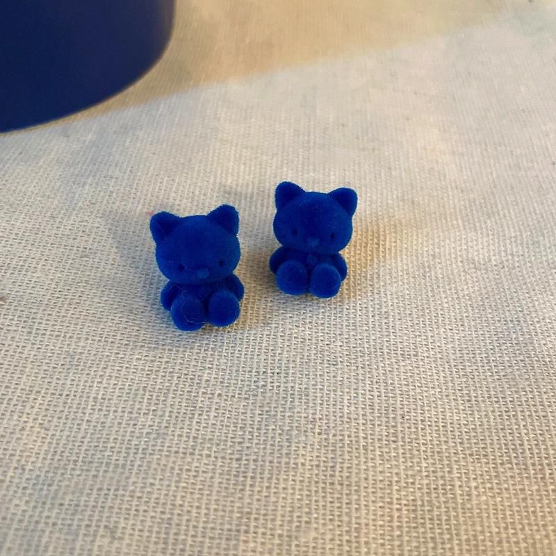 925 Silver Needle French Klein Blue Color Sets Earrings Fashion Jewelry Retro Style Earrings for Women