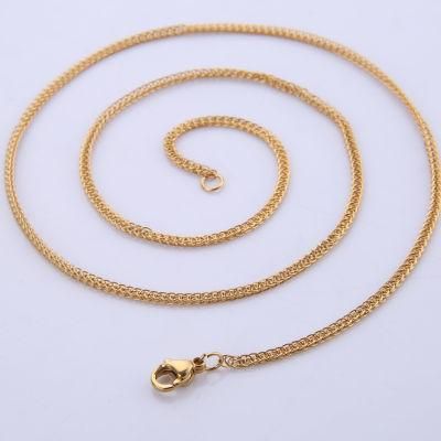Fashion Stainless Steel Jewelry Wheat Chopin Chain Necklace