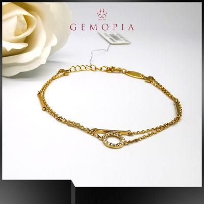Fashion Personality Chains Gold Lady&prime; S Bracelet