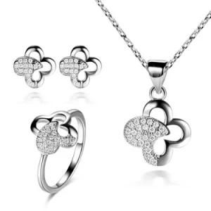 Fashion Flower Designed Celebrity Micro Pave CZ Jewelry