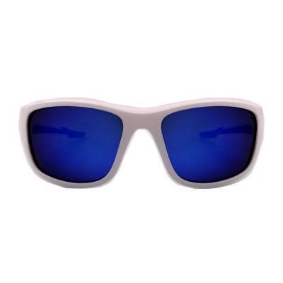 2017 Factory Directly Double Injection Sports Sunglasses with Blue Mirror