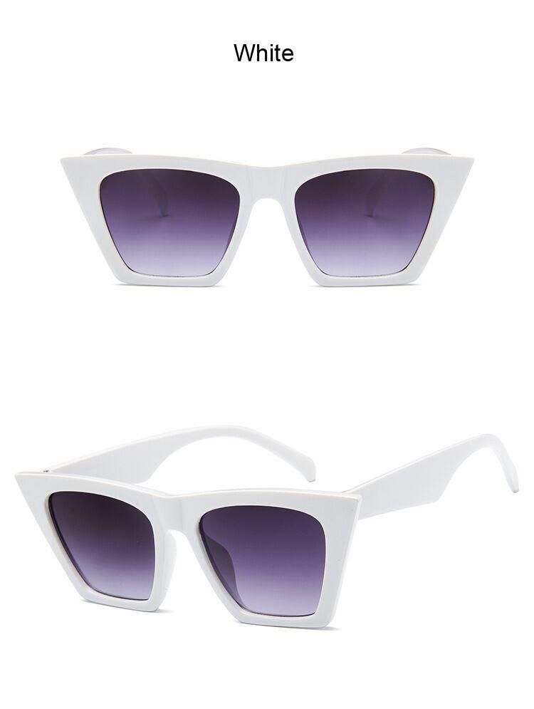 Oversized Square Cateye Polarized Sunglasses