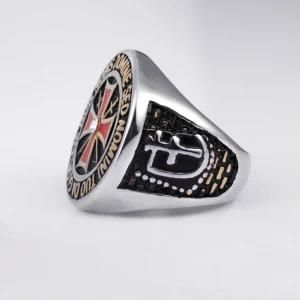 High Quality Jewelry Religion Cross Ring in Stainless Steel