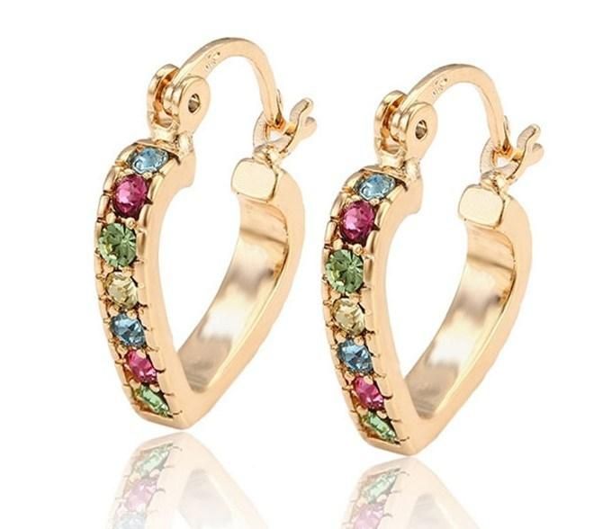 Wholesale Promotional Top Quality 18 K Gold Color Earrings Unique Designs
