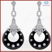 2013 Novelty Design Agate Drop Earrings (BIE02)