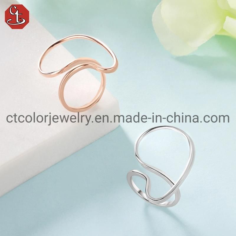 Fashion Jewelry Wholesale 925 Sterling Silver Ring Plain Ring Women Accessories