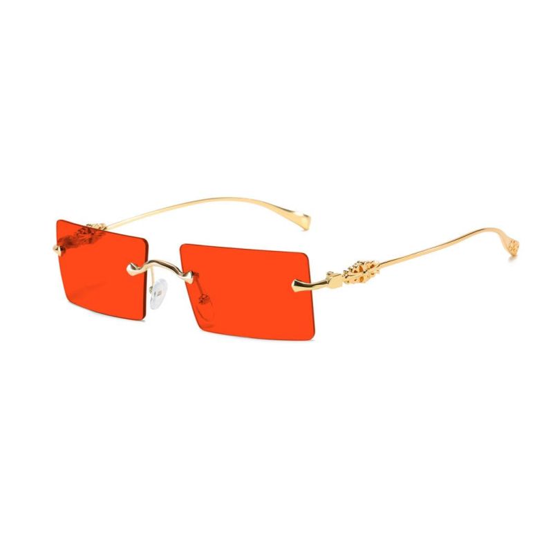 2020 No MOQ Frameless Colorful Fashion Metal Sunglasses