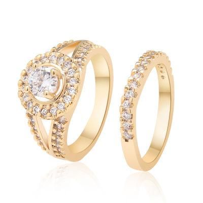 Two Piece Wedding Eternal Love Cubic Zirconia Ring Set