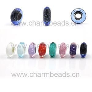 Bling Faceted Murano Glass Charm Beads Fit for DIY European Bracelet