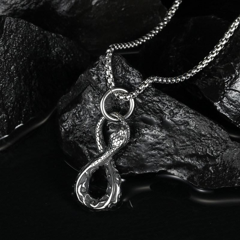Men′ S Stainless Steel Snake Pendant Necklace